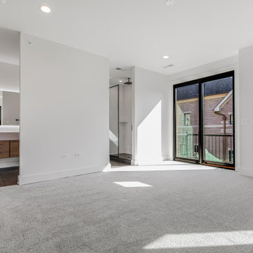 End Unit - Transitional Modern Luxury Rowhome Heritage Place Naperville, IL