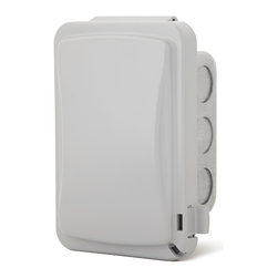 Single Flush Mount with Gangbox (Includes Duplex Switch) - Switches And Outlets