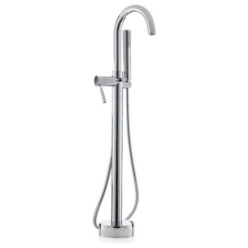 Cheviot Products Contemporary Single-Post Tub Filler, Chrome