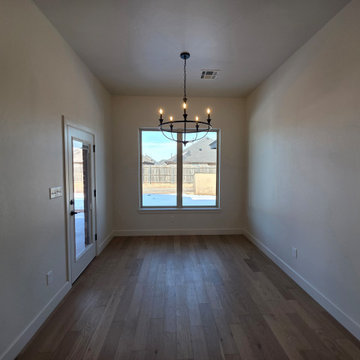 Separate dining has access to the covered patio