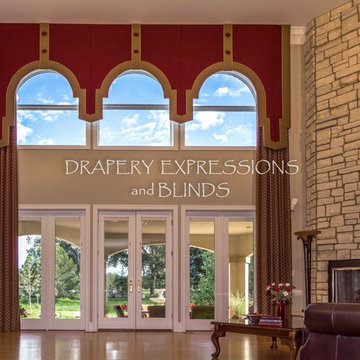 Window treatments with Cornice Boards