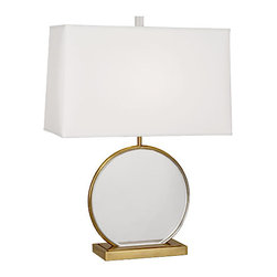 Robert Abbey Alice Table Lamp Antique Brass and Lucite - Table Lamps