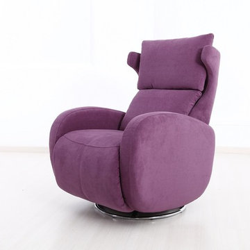 Kim Chair Swivel Power Recliner by Famaliving California