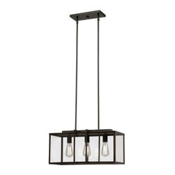 Trans Globe Lighting - Trans Globe Lighting 10213 Boxed 3 Light Adjustable Linear Chandelier - Pendant Lighting