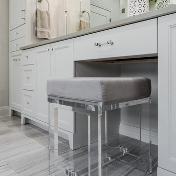 Transitional Master Bathroom and Closet Remodel