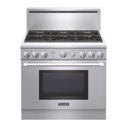 Thermador 36" Pro Harmony Gas Range, Stainless Steel Natural Gas | PRG366GH - Gas Ranges And Electric Ranges