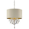 25" Amoruccio Crystal Gold Ceiling Lamp