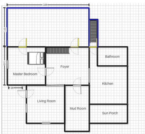 bedroom bathroom additions floor plans