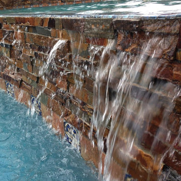 Negative Edge with Cultured Stone