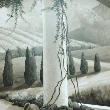 Countryside mural "window"