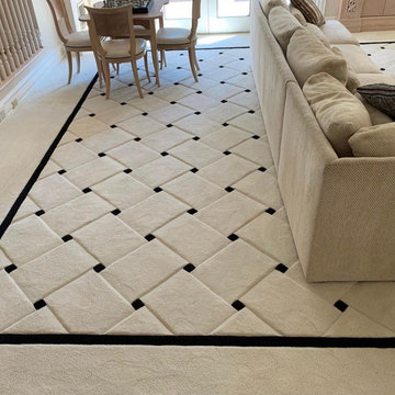 Basket Weave Carpet design wall to wall job
