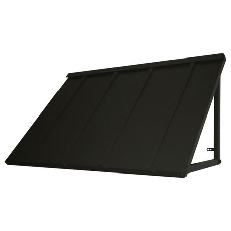Awntech 5' Houstonian Standing Seam Metal Awning, Black