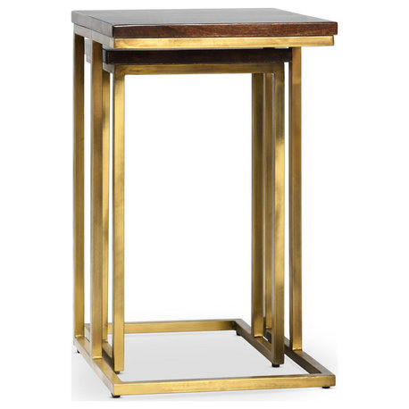 Lynda Nesting Tables, Dark Brown