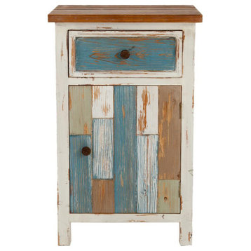 Rustic Multi-Color Accent End Table