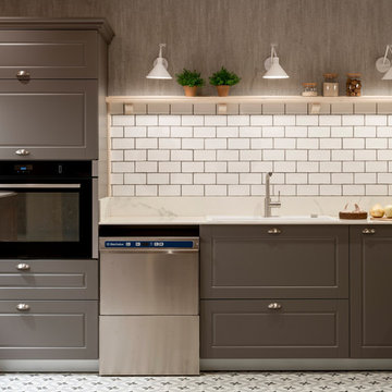 Decoración de comedor y cocina en txoko