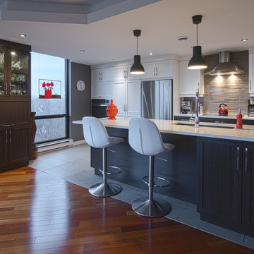 Armoires de cuisine en polyester