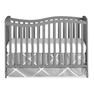 Dream On Me Chelsea 5-in-1 Convertible Crib, JPMA Certified, Black