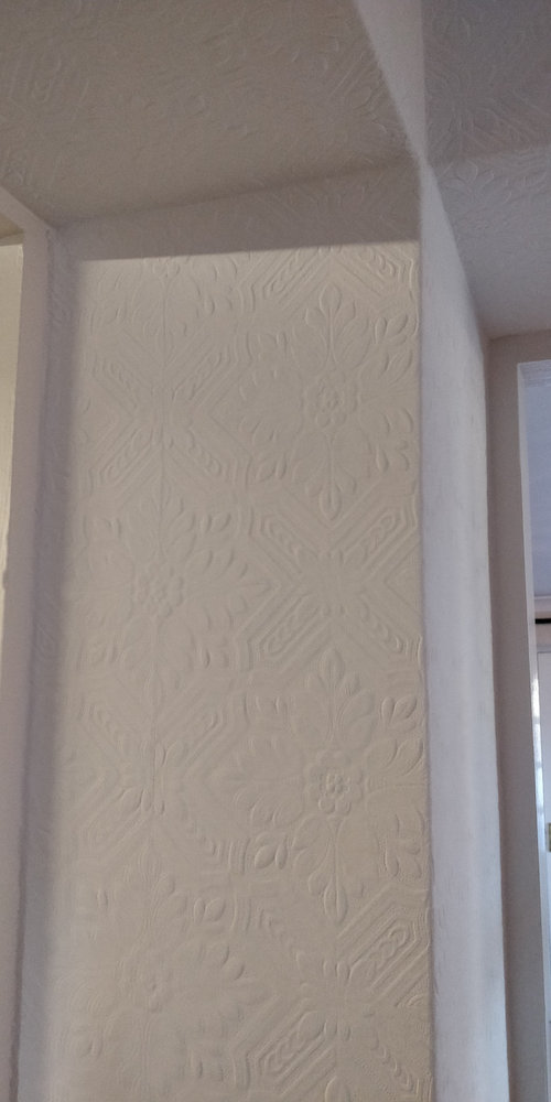 Artex?? Help removing wallpaper... Houzz UK
