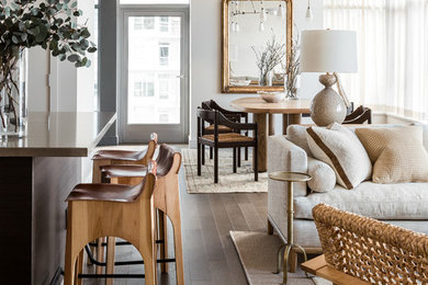 Living room - transitional living room idea in Seattle