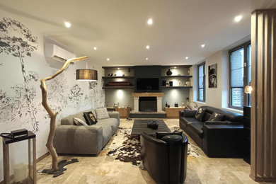 Idée de décoration pour un salon design.