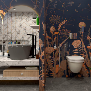 3D Bathroom rendering