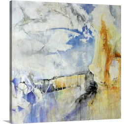 Contemporary Prints And Posters Gallery-Wrapped Canvas Entitled Continental Drift, 16"x16"