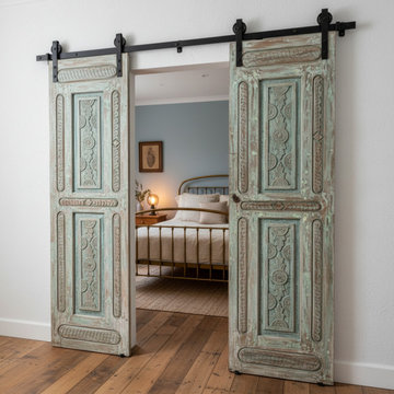 Color-Drenched Doors and Pattern-Driven Spaces