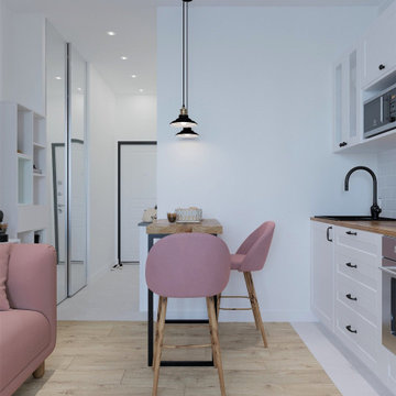 Small Studio Apartment in Scandinavian Style
