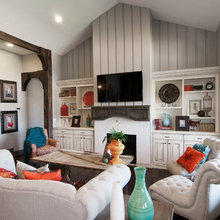 Family room wall cabinets