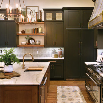 MAPLE HOMESTEAD II WITH IRON COLOR, CHERRY HOMESTEAD WITH NATURAL VINTAGE STAIN