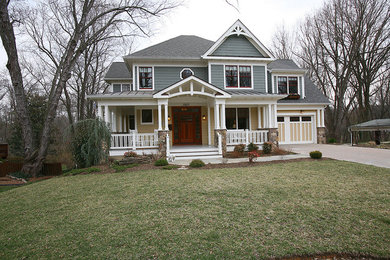 Example of an arts and crafts exterior home design in DC Metro