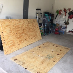 Attic Plywood Flooring Installed - Air Conditioner Accessories