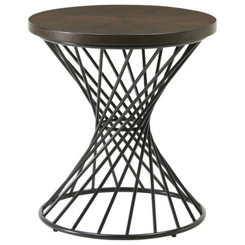 Picket House Williams Round End Table, Walnut