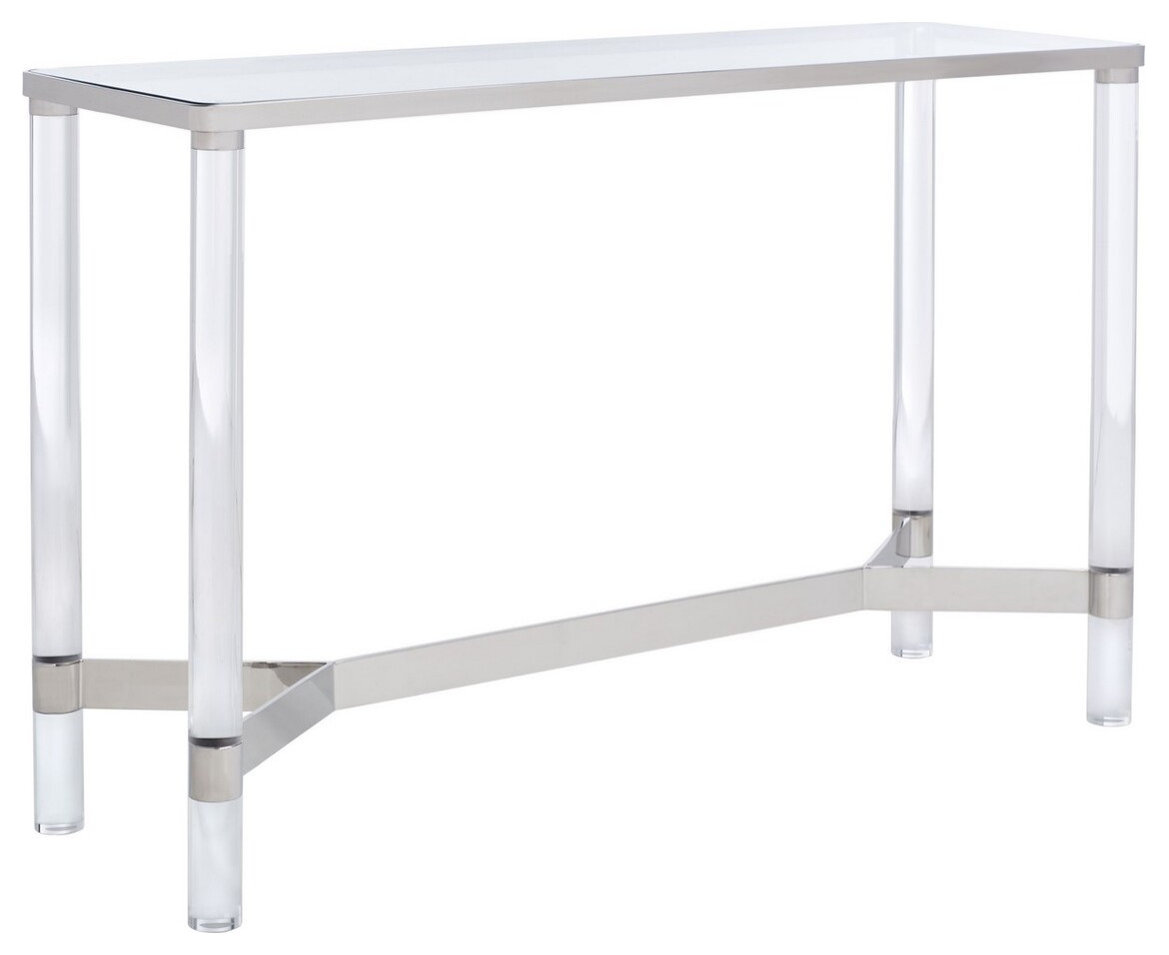 Safavieh Couture Suzanna Acrylic Console Table - Contemporary - Console ...