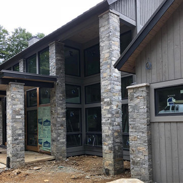 Atchison Custom Real Thin Stone Veneer Exterior with Tans