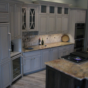 Elegant Gray Transitional Kitchen