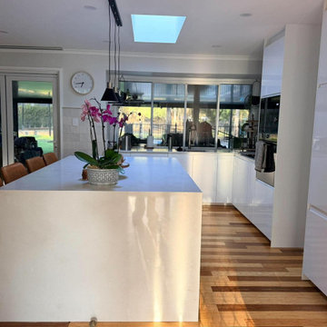 Thunderstorm Stone Benchtops & Waterfall Island | Banks Benchtops
