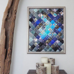 Black & Blue - Mixed Media Art