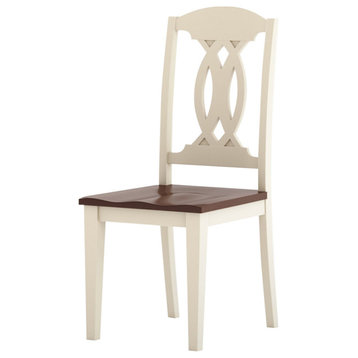Carrollton Two Tone Mahogany Wood Dining Chair