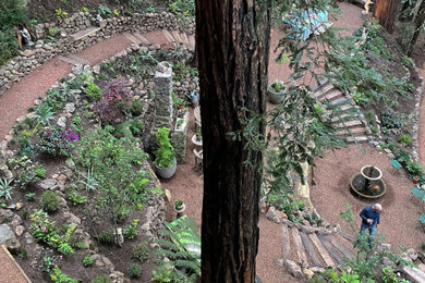 サンフランシスコにあるラスティックスタイルのおしゃれな庭の写真