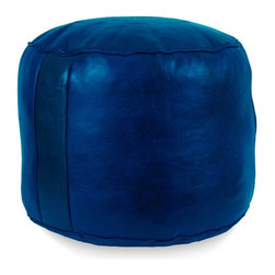 Tabouret Fez Pouf in Navy Blue - Floor Pillows And Poufs