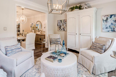 Transitional living room photo in DC Metro