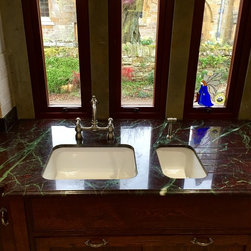 Beautiful kitchen in 'Moulin Rouge' Quartzite with 'Ogee' edge profile - Products