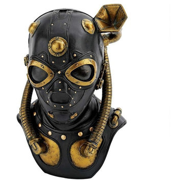 Steampunk Apocalypse Gas Mask Statue