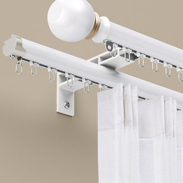CHT01 Sonder Ball Curtain Rods With Track Gliders Customize