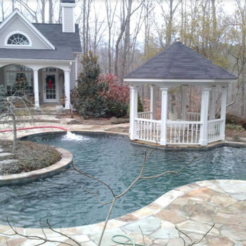 Atlanta Metro Custom Pool Renovations - Black Marble PebbleTec