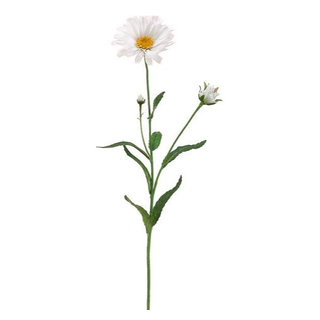 Kalalou 28 Artificial Large White Flower Stems - 6/Case