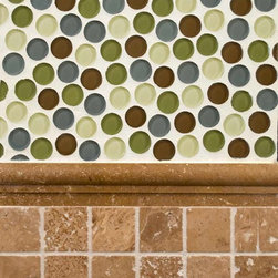 Everglade Glass And Noce Travertine - Tile