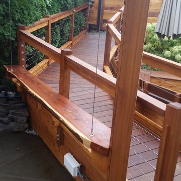 private residential backyard