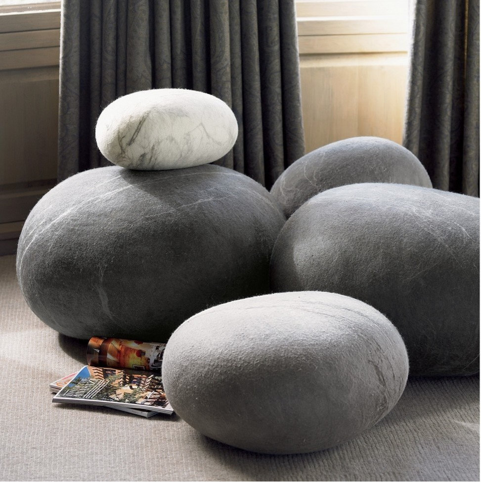 Felted Wool Stones